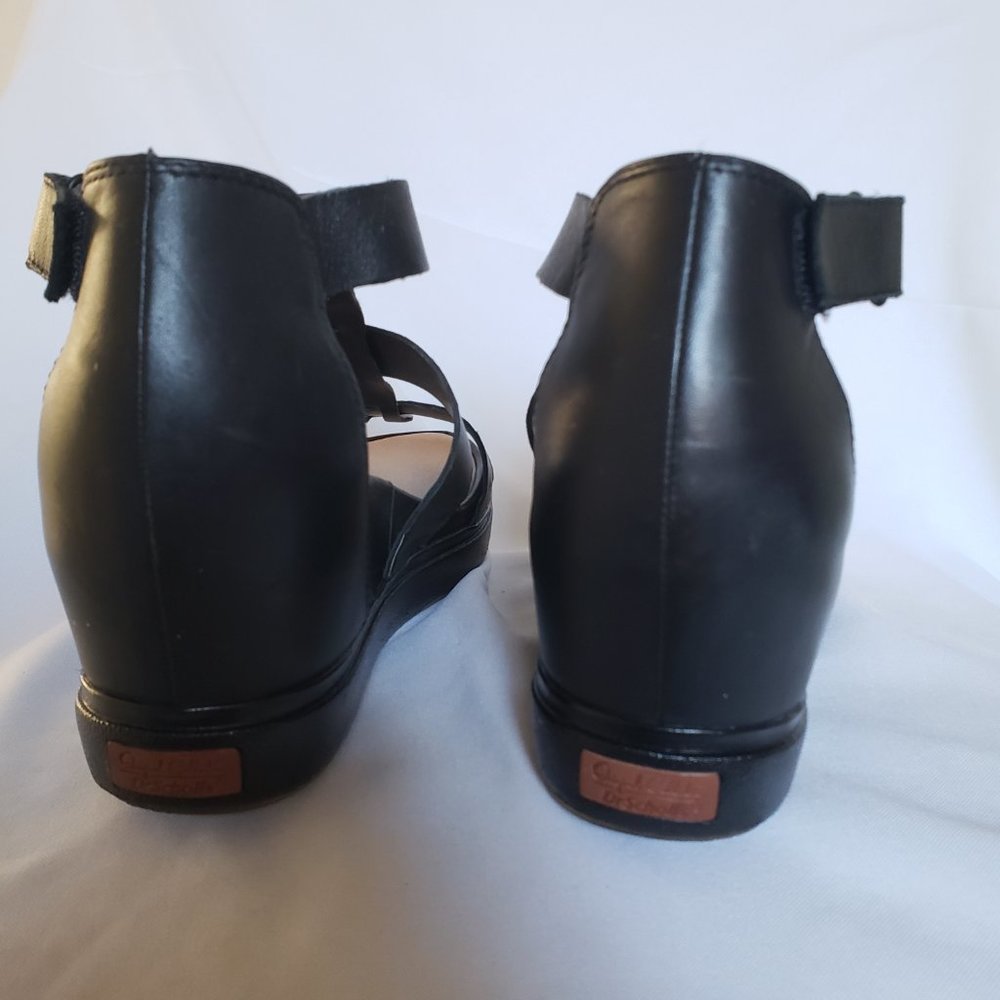 Black Gladiator Wedge Platform Sandals - Sz 9 - Dr Scholl's - Picture 10 of 14